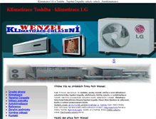 Tablet Screenshot of klimatizace-wenzel.cz